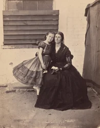 Mevrouw Greenhow en Dochter, Gevangen in het Oude Capitool, Washington, 1862