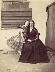 Mevrouw Greenhow en Dochter, Gevangen in het Oude Capitool, Washington, 1862