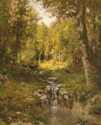 Vijver in het bos, 1880