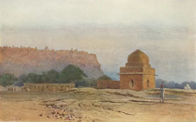 Fort Gwalior voor zonsopgang, c1880 1905