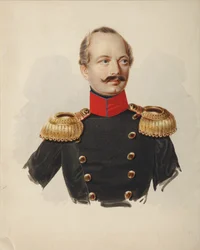 Portret van Nikolay Fyodorovich Plautin 1794-1866, 1839-1843