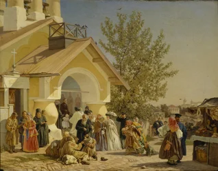 Uit een Kerk in Pskov Komen