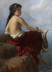 Sappho op de klif van Lefkada, 1889