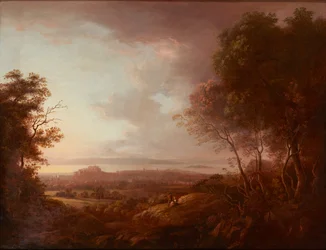 Uitzicht op Edinburgh vanaf Blackford Hill