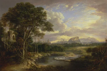 Uitzicht op de Stad Edinburgh, ca. 1822