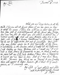 Brief van Alexander Pope aan Lord Halifax waarin hij hem vraagt zijn vertaling van Homerus niet te vergeten, die hij aan Lord Halifax had gegeven voorafgaand aan de publicatie en hem ook bedankt voor gunsten en vrijgevigheid
