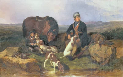 Korhoen jacht, 1848