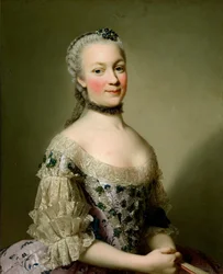 Portret van Katarzyna Mniszech, geboren Zamoyska