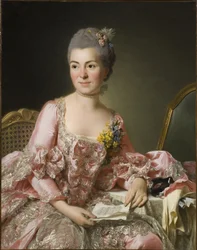 Portret van Marie-Suzanne Giroust, Madame Roslin 1734-1772, 1770