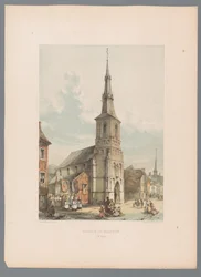 Gezicht op de Sint-Maartenkerk in Sint-Truiden