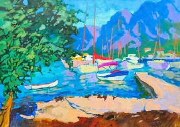 Levendige mediterrane haven