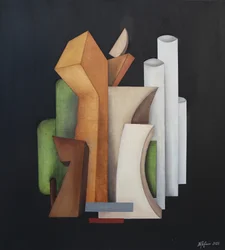 Abstracte stadsgezichten