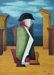 Abstracte militaire figuur