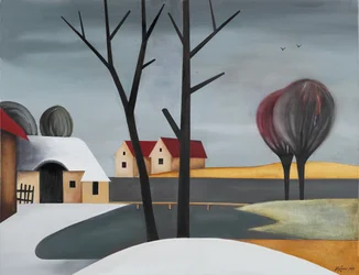 Rustig winterlandschap