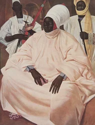 Barma Mata, Sultan van Zinder (studie voor het portret), uit Dessins et Peintures d