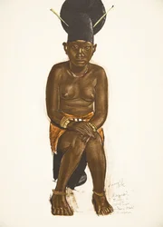 Napudre, vrouw van Tuba (Niangara) Haut Ouelle, uit Dessins et Peintures d