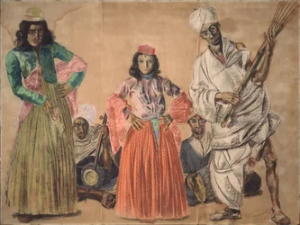 Muzikanten in Srinagar, 1932