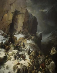 Suvorov steekt de Panix-pas over, 1860