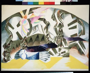 Decorontwerp voor het toneelstuk Romeo en Julia van William Shakespeare.