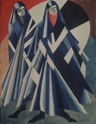 Joden. Kostuumontwerp voor het toneelstuk Salomé door O. Wilde, 1917