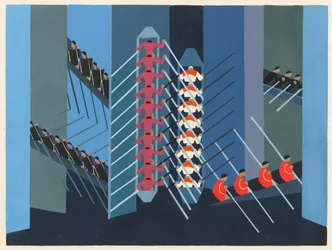 Scenisch ontwerp uit de portfolio Décors de Théâtre, 1930