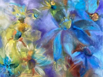 Dromerige abstracte bloemen