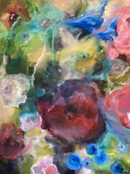 Levendige abstracte bloemen