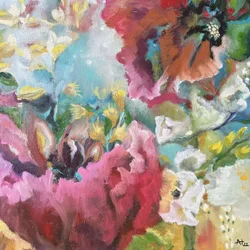 Levendig bloemenmotief