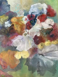 Levendige bloemenabstractie