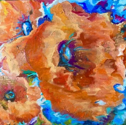 Levendige oranje bloemen