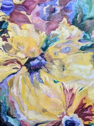 Levendige gele bloemen