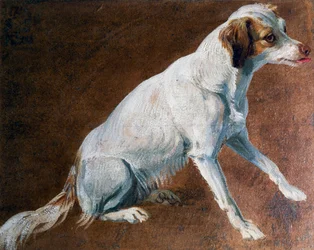 Voorouder van de Franse spaniel, door Alexandre-François Desportes (1661-1743), Frankrijk
