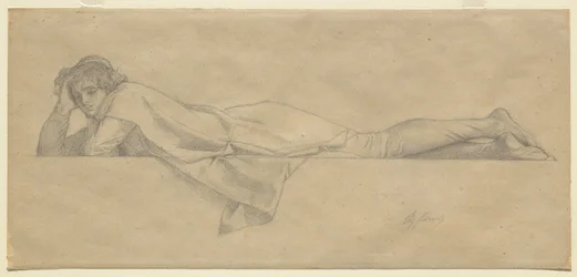 Studie voor "Le Poete Florentin", ca. 1853