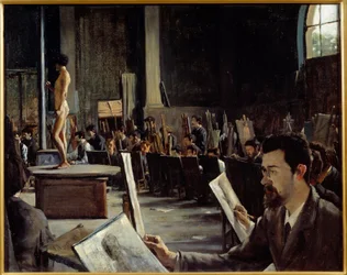 Het atelier van de schilder Alexandre Cabanel aan de Ecole des Beaux Arts