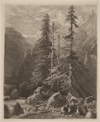 Etsproeven van Alexandre Calame, I, plaat 21