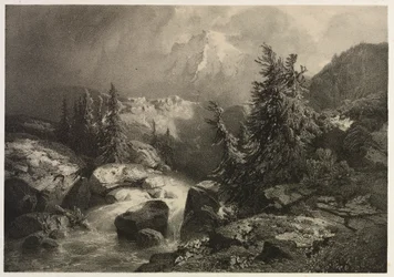 Storm in de Alpen