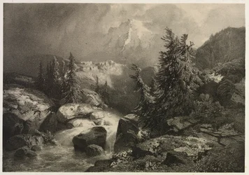 Storm in de Alpen