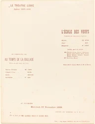De School van de Weduwen; In de Tijd van de Ballade