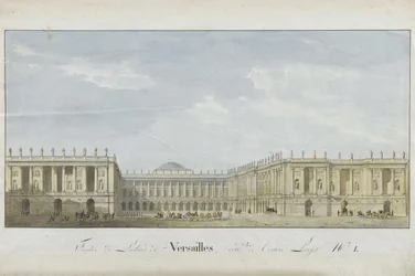 Gevelproject voor het Paleis van Versailles aan de ingangszijde, 1811-1813