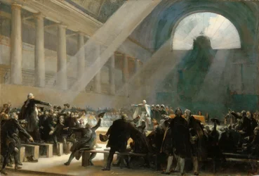 Mirabeau antwoordt Dreux-Brézé tijdens de vergadering van de Nationale Vergadering, 23 juni 1789