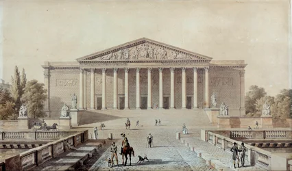 Ontwerp voor de Nationale Vergadering of het Palais Bourbon, Palais du Corps législatif. 19e eeuw. Parijs, Palais Bourbon