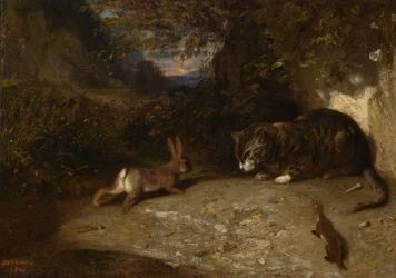 Kat, Wezel en Konijn, 1836