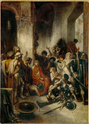 Christus in het pretorium (schilderij op doek)