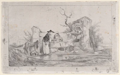 De Wasvrouwen, 1833-38