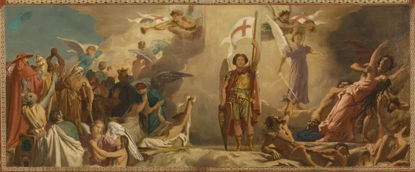 Schets voor de kerk van Saint-Germain-des-Prés: Het Laatste Oordeel