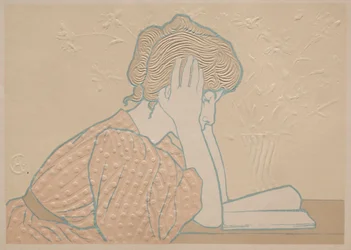 Jonge Vrouw Lezend