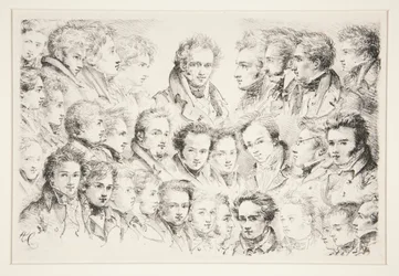 Het atelier van Girodet - Portretten van tweeëndertig leerlingen