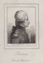 Antoine de Bertin, Franse dichter (gravure)