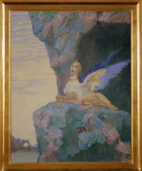 De wanhoop van de Chimaera (schilderij op doek)