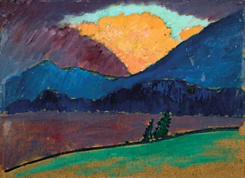 Zomeravond in Murnau, 1908-1909